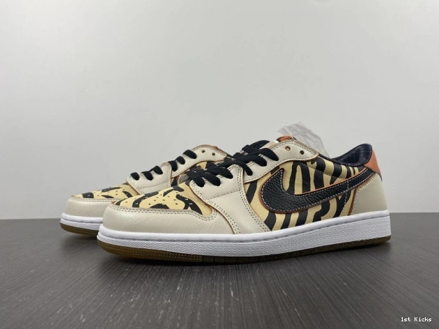 1st Kicks Shoes DH6932-100 1 Tiger Low OG the Air Year of Jordan 0707